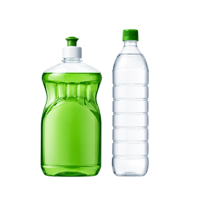 Pictogram: een druppel afwasmiddel toevoegen